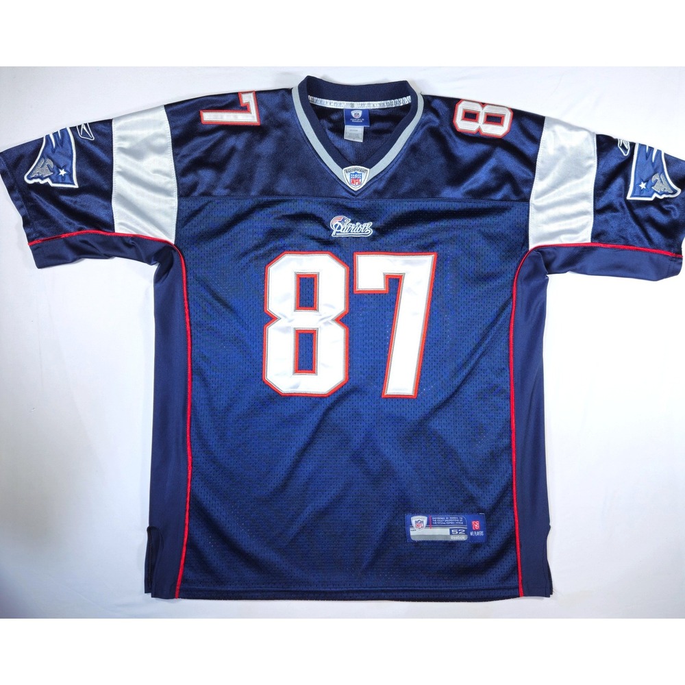 Reebok NFL New England Patriots Rob Gronkowski 87 Jersey Mens 52 Navy Blue
